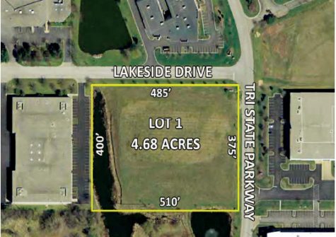 Land Site (Industrial and Office) – 4.68 Acres, CenterPoint Business Center, Lot 1, CenterPoint Ct., Gurnee, IL
