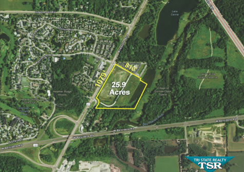 Commercial Land Site – 25.9 Acres, North Illinois, Route 21, Gurnee IL